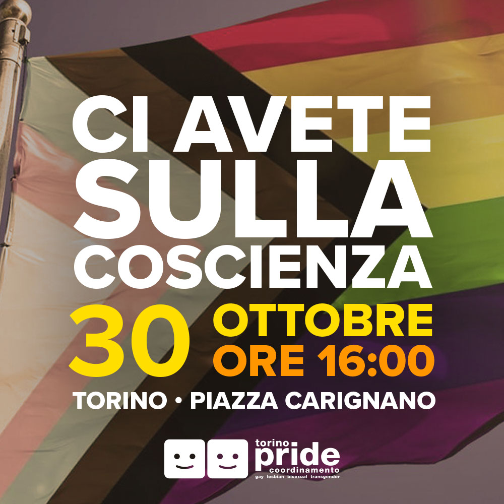 Visual Sit-in Torino per DDL Zan